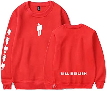 LuoYCHANG Billie Eilish Sweatshirt for Womens Idol Long Sleeve Cotton Shirts