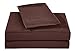 Honeymoon Super Soft Microfiber 3-Piece Bed Sheet Set, Twin, Dark Chocolate