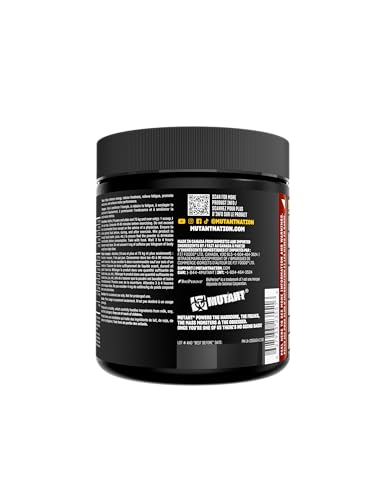 MUTANT MADNESS | Ultra-Concentrated Pre-Workout Supplement | 360mg Caffeine, 4g Pump & Performance Blend, Beta-Alanine, Energy & Focus| 30 serve | 270g | Fruit Punch