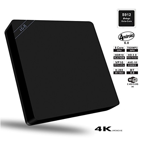 Plater i68 android 6.0 smart tv box amlogic s912 octa c…