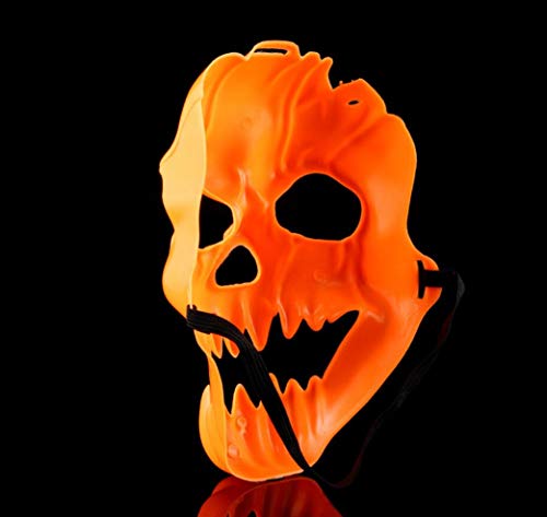 Halloween Mask,Kasien Halloween Smiling Face Plastic Mask Fancy Dress Party Funny Dress Up Props (Halloween Mask) - Thumbnail 3
