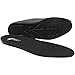 footinsole 0.4-Inch Height Increase Shoe Insoles, Large - Black