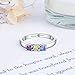 Personalized Mothers Rings with 3 Children Simulated Birthstones Mom Nana Rings Anniversary Rings for Women (3 Stones, 9)