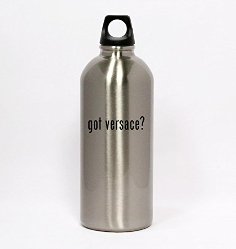 got versace? - Silver Water Bottle Small Mouth 20oz
