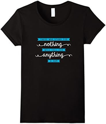 Womens Alexander Hamilton Quote Tee Small Black