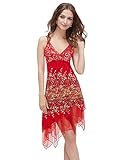 Ever Pretty Vogue Lace Sequined V-neck Chic Cocktail Party Club Dress 00045