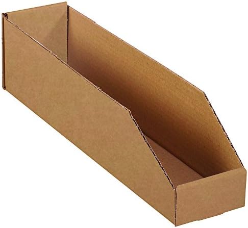 4" x 18" x 4 1/2" Kraft Open Top Bin Boxes