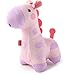 Fisher-Price Soothe & Glow Giraffe, pink plush toy with music and light for baby