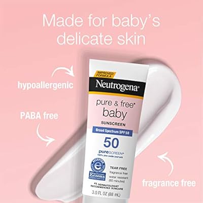 neutrogena pure & free baby sunscreen spf 50