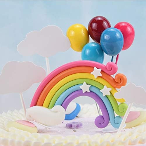 Ldouxx Colorful Rainbow Unicorn Cake Topper Kit Inludes Star Moon Cloud Balloon Unicorn Happy Birthday Banner Cake Decorations For Baby Shower Boy Girl Kids Birthday Party Cake Toppers Toys Games Kiririgardenhotel Com