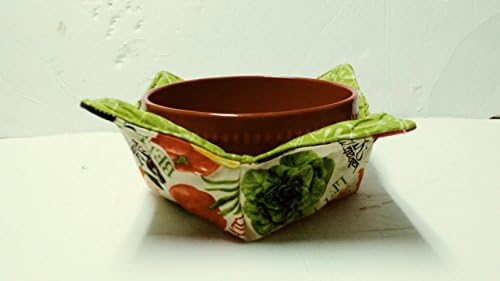 Garden Vegetable Bowl Cozy, Vegetables Soup Cozy, Hot Bowl holder, Kitchen Vegetables Soup Cozy, Coffee Cozy, Potholder, Hot Bowl Holder, Fabric Bowl, Tea Cozy