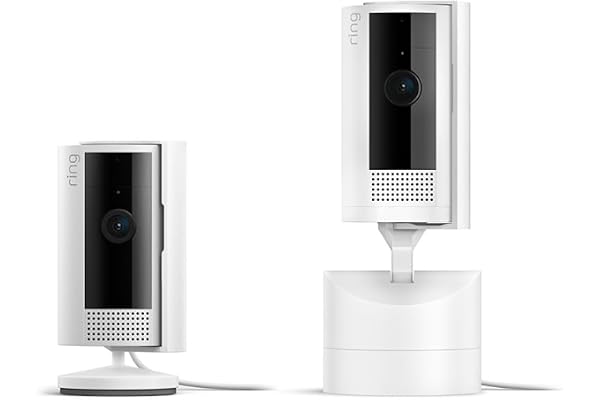 Ring Pan-Tilt Indoor Cam, White with Ring Indoor Cam (2nd Gen), White