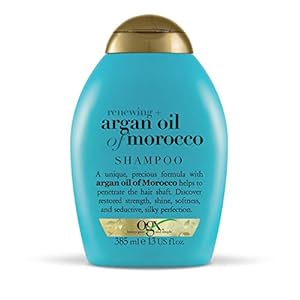 OGX Argan Oil of Morocco Sulfate Free Shampoo for Dry Hair, 385ml (Pack of 1)