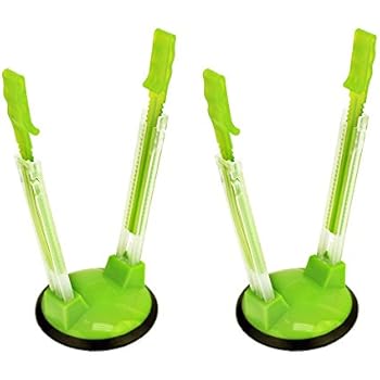 Original Jokari Adjustable Baggy Rack Stand 2 Pack. Prop Plastic Ziploc Freezer Storage Bags Open Hands-Free to Pour Leftovers, Snacks and Meal Prep Ingredients With No Food Spills or Kitchen Mess