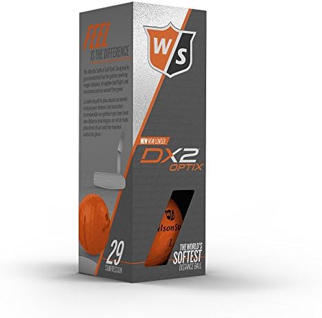 Wilson Staff DX2 Optix Golf Balls Pack of 3