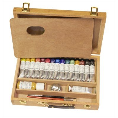 Sennelier Egg Tempera in a luxury Wood Set of 13 Tubes