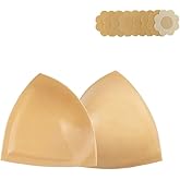 DEPOVOR Large Size Double-Sided Sticky Inserts Lightly Padded for D+ Cups, Reusable Adhesive Lifting Bras for Large Bust