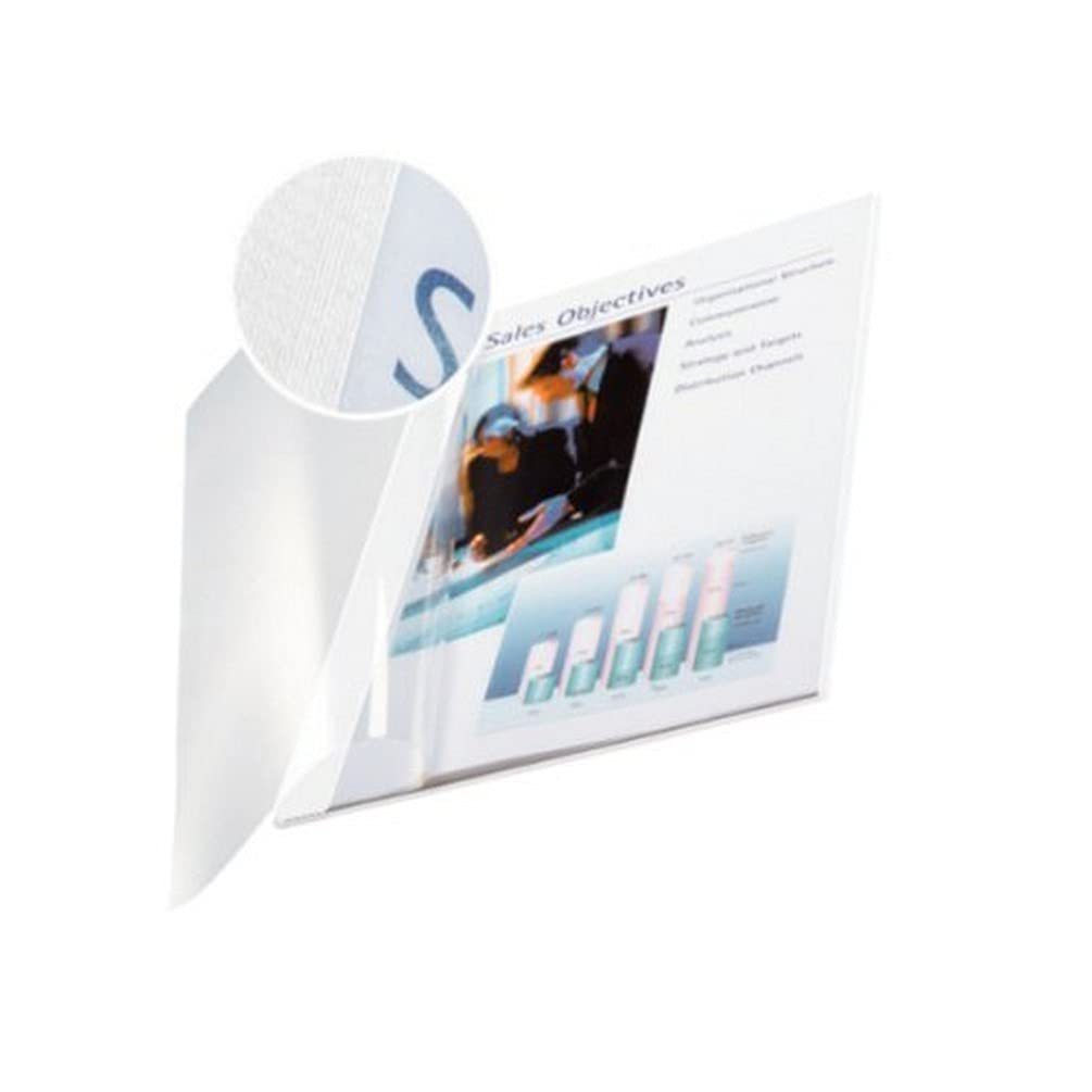 Leitz impressBIND Soft Covers, 3.5 mm Spine, White, Pack of 10