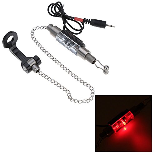 Lixada Funk Bissanzeiger Set Wireless Digital Angeln Alarm Angeln Empfänger Ton Alarm Kit Led Alarmanzeige mit Portable Case (4 Angeln Bissanzeiger + 1 Empfänger + 4 Swinger) – Bild 7