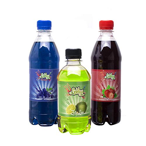 Blue Raspberry & Strawberry Slushie Syrups, With FREE 330ml Slush Puppy