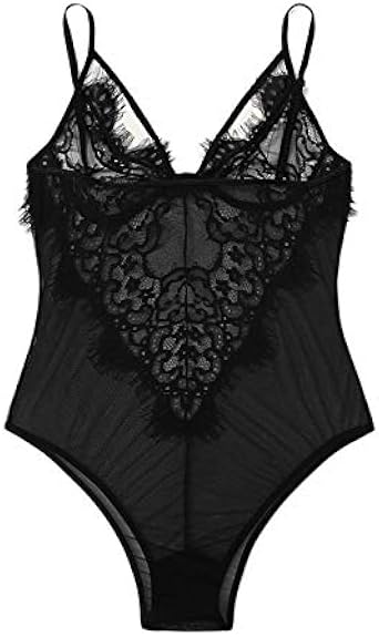 black teddy bodysuit