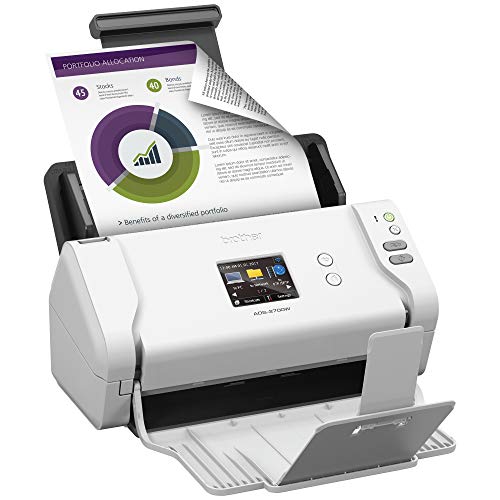 Brother Printer RADS2700W Certified Refurbished RADS2700W- (ADS-2700w) Wireless Space-Saving High-Speed Color Duplex Desktop Document Scanner, White - Thumbnail 2