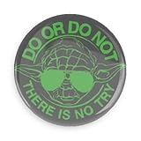 Funny Magnets; Popular Movies Star Wars Yoda Do Or Do Not There Is No Try 1.5 Inch Refrigerator Magnet
