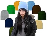 Winter hat - Warm Hats - Knitted Hat - Knit Hat - Slouch Beanie - Solid Colors by CoverYourHair