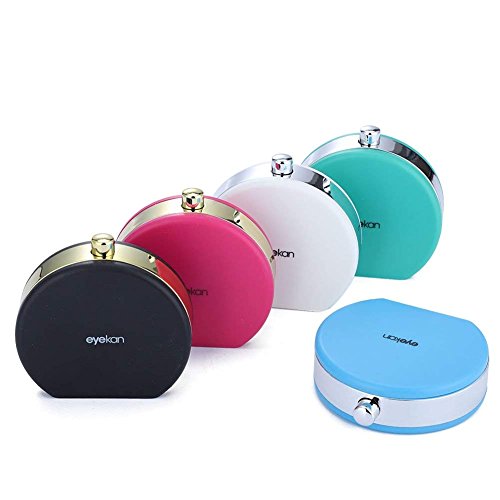 Contact Lens Box, Mini Contact Lens Holder Eye Care Lenses Case Set Cute Lovely Travel Kit Box (Blue)