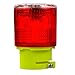 Aolyty Solar Strobe Warning Light 360 Degree Super Bright Waterproof IP54 for Construction Traffic Dock Marine Light Control Flashing (Red)
