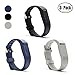 Hotodeal 3PCS Replacement Bands Compatible with Fitbit Flex,Colorful Band Design with Adjustable Metal Clasp,Fashion Silicone Wristband Accessory, Pack of 3