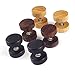 3 Pairs Wood Wooden Vintage Round Circle Fake Cheater Plugs Tunnel Mens Womens Stainless Steel Stud Earrings (12mm)