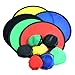 Coopay 30 Pieces Foldable Flying Disc/Fan with Bag Folding Pocket Toy Set Frisbees for Kids Fun Birthday Party Favors Summer Outdoor Activity Game, 5 Colors