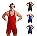Stone Wrestling Singlet Red Navy Royal Blue Black Adult Youth Men