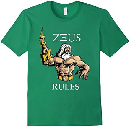 Men's Oh Zeus Rules  3XL Kelly Green