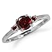 Petite Natural Garnet 925 Sterling Silver Ring
