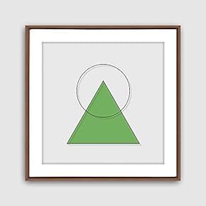 Framed Canvas Wall Art Geometric Building Canvas Prints Home Artwork Decoration for Living Room,Bedroom - 16x16 inches