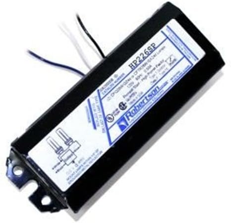 ROBERTSON 2P10085 HP226SP AM Quik-Pak of 6 Fluorescent mBallast for 2 CFQ26W/G24d, Preheat Start, 120Vac, 60Hz, Normal Ballast Factor, High Power Factor