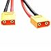 Padarsey 2 Pack XT90 to 4.0mm Banana Connector with 30cm 11.8inch 12 AWG Silicone Cable Charger Wire Lipo Battery Connect Cable for FPV RC Power Supply(12 awg 30cm)