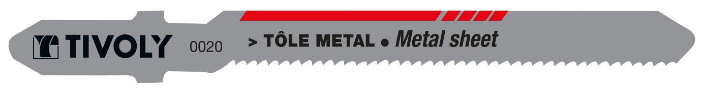TIVOLY XT505520020 Set of 2 Jigsaw Blades for Metal with "T" Attachment