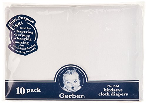 1 Gerber+Birdseye+Flatfold+Cloth+Diapers