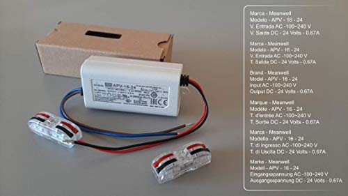 Mean well FPA 16 – 24 2009 W blanco una fuente de alimentación (16,08 W; 90 – 264 5% 47 – 63 – 30 ms – 83%)