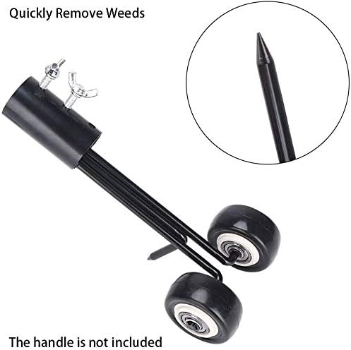 MiaoMa Straight Hook Weed Remover Tool,Patio Weeding Tool with Wheels Weed - Image 5