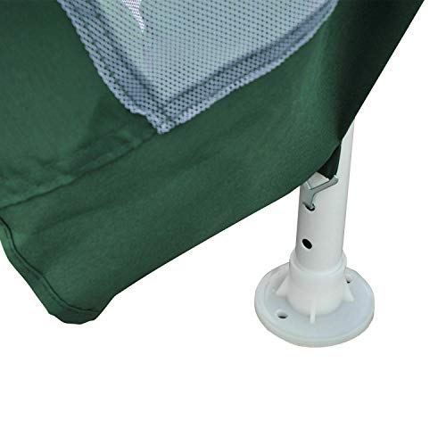 FDInspiration Green Steel Outdoor Gazebo Canopy Patio Shelter Garden Party Tent Awning Sun Shade w/Netting with Ebook