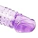 NewMagic® Condom Extender Crystal Soft Silicone Penis Extender Enlarger Sleeve Condom Sexual Delay Ejaculation Toy for Men (Lengthen 2.5-3.0inch) - Purple Color