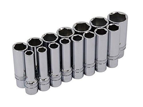 neilsen CT2393 8-21 mm 3/8 Deep Xi-On Socket Set - Silver