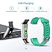 Fitness Tracker, Smart Watch, Fitness Watch,Heater Rate Monitor, Waterproof Smart Fitness Band with Step Counter, Calorie Counter, Pedometer Watch for Kids Women and Men (Green)