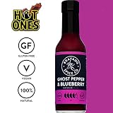Bravado Spice Ghost Pepper and Blueberry Hot Sauce | Hot Ones Hot Sauce | Gluten Free | Vegan | All Natural