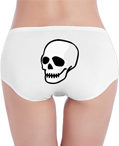 Wrsed Women's Panties Skull Seamless Briefs Stretch Cotton Soft Low Waist Underwear
