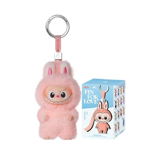 POP MART THE MONSTER PIN FOR LOVE SERIES - Vinyl Plush Pendant Blind Box (N-Z) Labubu Doll 1PC Random Keychain Collectible Charm Creative Art Figure Decor, Ideal Gifts for Birthday Holiday